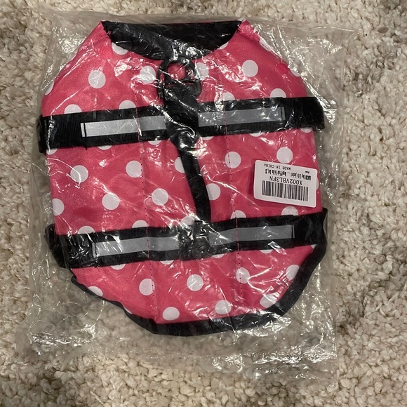 Haocoo Dog Nwt Dog Life Jacket Pink Polka Dot Poshmark